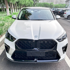 BMW X2 U10 M Sport 2023+ Front Bumper Lip Splitter Piano Black Carbon Fiber ABS Exterior Modification - Product Image 2