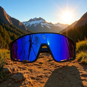 Outdoor Sport Sunglasses Full Rim Spherical <b>Polycarbonate</b> Lens UV Protection Anti Wind Men's Outdoor Sports Goggles - Product Image 2