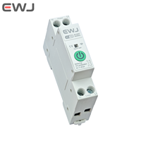 Disjoncteur miniature intelligent Télécommande sans fil WIFI 1-63A Réglable 90-300V 50/60Hz Protection ignifuge Surcharge