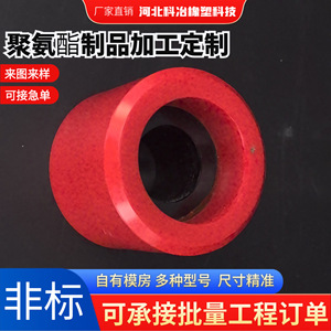 Roues en polyuréthane Ky-188 avec pneus pleins, rouleaux industriels personnalisables avec noyau en fer - Product Image 5