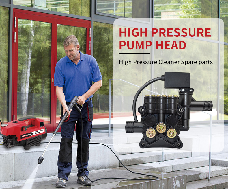 Water Jet Cleaner Parts - Pump Head Portable High Pressure