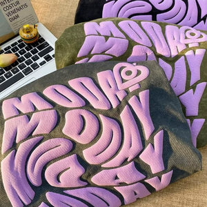 Sudadera con Capucha de Alta Calidad 100% Algodón, Estilo Urbano, Sudadera Casual <span class=keywords><strong>para</strong></span> Hombre, Sudadera con Estampado en Relieve <span class=keywords><strong>para</strong></span> Hombre - Product Image 2