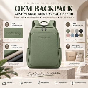 Sac à dos pour ordinateur portable pour homme OEM, sac à dos de voyage décontracté en cuir PU de qualité supérieure, fabricant de logo personnalisé - Product Image 1