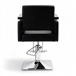Sillas de Barbería Tradicionales con Bomba Hidráulica de Alta Resistencia, Reposapiés Ajustable y Base Cuadrada Duradera - Product Image 3
