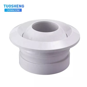 Hiện đại công nghiệp phong cách vòng ABS máy bay phản lực khuếch tán bóng Trung Quốc nhà máy của văn phòng nhựa Vent đăng ký & lưới máy bay phản lực tuyere - Product Image 1