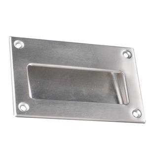 Pegangan pintu geser 3612 gagang tarik jari tersembunyi Oval baja tahan karat - Product Image 5