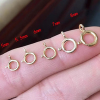 Fermoirs et crochets à ressort en or jaune 14 carats (1/20) de qualité GF pour la fabrication de bijoux DIY