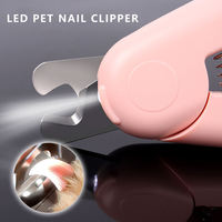 Coupe-ongles pour animaux de compagnie avec lumière LED, outil de toilettage pour animaux, ciseaux pour ongles de chat et de chien, coupe-ongles lumineux, accessoires pour chat