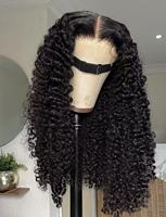 Perruque en cheveux humains vietnamiens bruts 4C Afro Kinky Curly, non traités, avec closure HD 4*4, style Pixie Curly, vente en gros