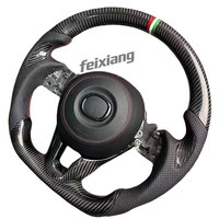 Digunakan untuk Modifikasi Setir Mobil Mazda Atenza Axela dengan Setir Mobil Kulit Tiga-Spoke Berbahan Serat Karbon