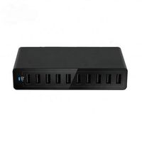 Station de charge USB 60W à 10 ports, chargeur de voyage 5V 12A, prend en charge PD QC3.0, personnalisation pour Phone 15, 14, 13