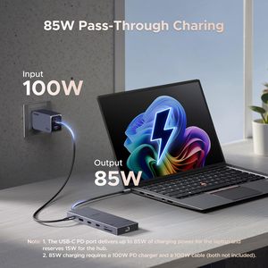 UGREEN 12 in 1 トリプル4Kドッキングステーション 4K60Hz HDMI SD/TF RJ45 3.5mm USB3.2 Gen2 10GbpsデータUSBハブ 1000Mbpsイーサネット - Product Image 6