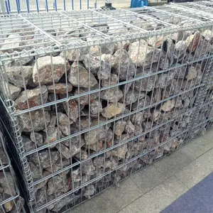 1mx1mx1m Welded Wire Mesh Gabion Basket Galvanized Steel Decorative Garden Gabion Cage Fence Gabion Stone Box