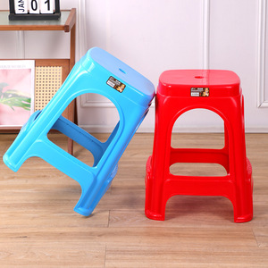 Thickened <b>Plastic</b> <b>Stool</b> Stackable Square Design Durable For Home Outdoor Use - Product Image 2