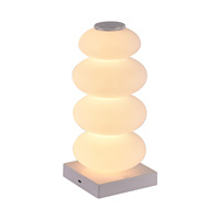 Lampe de nuit en forme de gourde, lampe de table LED RVB arc-en-ciel, lumière d'ambiance style macaron pour chambre d'enfant, chambre de fille