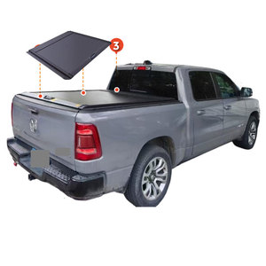 Pickuptruck Tonneau Couverture Couvercle En Aluminium Lit Tonneau Couverture Dur Pliant Obturateur Tonneau <span class=keywords><strong>pour</strong></span> Dodge RAM - Product Image 1