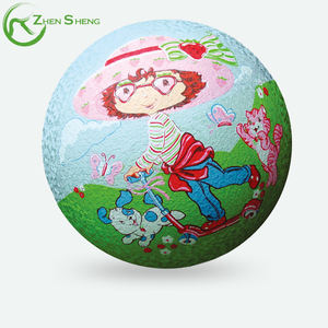 Zhensheng fábrica OEM chico fútbol goma patio de recreo pelota de fútbol para la promoción - Product Image 5