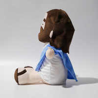 Peluche Jésus avec Cœur Lumineux Respirant pour Événements Chrétiens, Cadeau de Noël, Article Nouveauté, Idéal pour Fêtes Religieuses