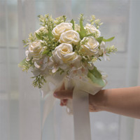 155 Model Bunga Sutra Buatan Tangan BBGS untuk Buket Pernikahan, Mawar Hydrangea, Fotografi, Pengiring Pengantin, Pernikahan, dan Pendaftaran