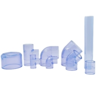 Tuyaux transparents en gros, sur mesure, normes DIN JIS ANSI, 25-160 mm, tuyaux flexibles en UPVC transparent haute pression pour raccords de plomberie