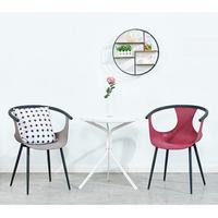 Chaise de bureau créative à dossier haut en plastique, pour la négociation et les loisirs, emballage postal Y