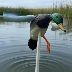 Leurre de chasse réaliste en PE avec ailes rotatives pour la chasse en extérieur et l'éloignement des oiseaux (Canard mâle/Canard femelle) - Product Image 1