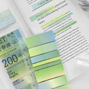 Adesivi colorati con etichette all'ingrosso degli studenti con indice autoadesivo Morandi Memo Pad e adesivi con segnalibro per studenti - Product Image 3
