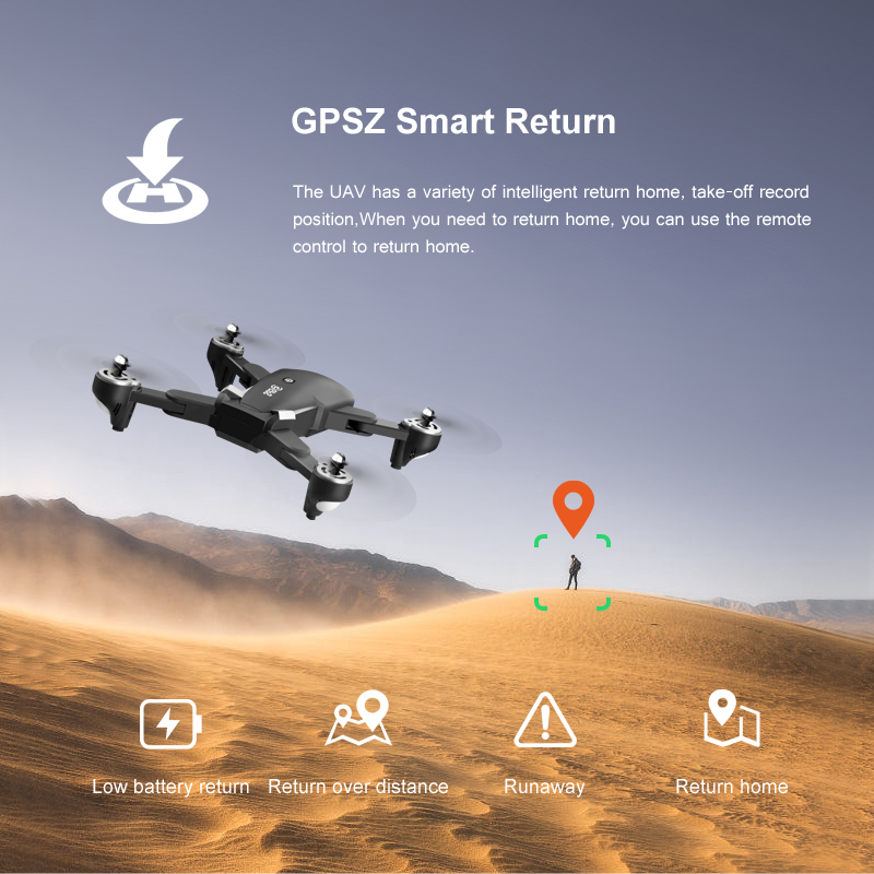5G Wifi GPS Drone with Camera Low Price 4K HD Camera One Key Return Auto Follow Flight Aircraft Recovery Function