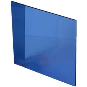 优质6毫米8毫米湖蓝绿色钢化玻璃建筑房地产玻璃墙窗