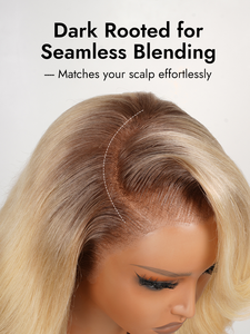 <span class=keywords><strong>Balayage</strong></span> <span class=keywords><strong>Rubio</strong></span> <span class=keywords><strong>en</strong></span> <span class=keywords><strong>cabello</strong></span> <span class=keywords><strong>castaño</strong></span> claro <span class=keywords><strong>Cabello</strong></span> humano brasileño crudo Pre estilo Body Wave 13x4 Peluca frontal de encaje 14-30 pulgadas - Product Image 4