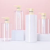 Bouteilles de lotion en plastique transparent de 650 ml avec pompe, 300 750 cc, savon liquide pour la vaisselle, 1 litre, emballage vide pour shampoing et après-shampoing