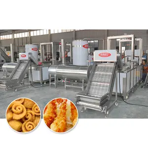 Low cost Small crispy pork frying production line chicken nuggets frying machine Fried pepper machine