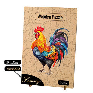 Puzzles en bois d'<span class=keywords><strong>animaux</strong></span> 3D personnalisés 100 à <span class=keywords><strong>1000</strong></span> pièces <span class=keywords><strong>Puzzle</strong></span> coloré pour adultes - Product Image 4