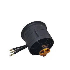 QX-MOTOR yeni Model uçak aksesuarları 80mm EDF CW CCW 12 Blade 6S 12S fırçasız Motor FMS Frewing Jet uçak için