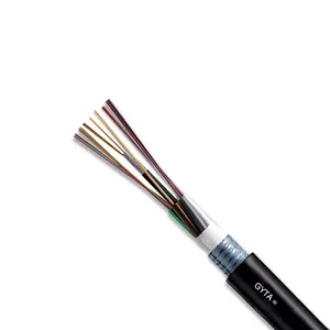 Fibra Optica fabricante de alimentación Cable GYTA 8 Core blindado Cable de fibra óptica