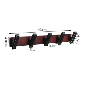 Perchero <span class=keywords><strong>de</strong></span> madera <span class=keywords><strong>de</strong></span> un solo nivel OEM, estante <span class=keywords><strong>de</strong></span> almacenamiento <span class=keywords><strong>de</strong></span> capó montado en la pared para sala <span class=keywords><strong>de</strong></span> estar, hotel o colgante <span class=keywords><strong>de</strong></span> puerta hecho <span class=keywords><strong>de</strong></span> madera duradera - Product Image 5