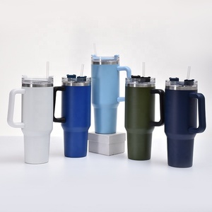<b>Double</b> <b>Wall</b> Stainless Steel Eco-Friendly 40oz Tumbler 12-24hr Thermal Insulation Hand Grip-Wholesale Popular - Product Image 6