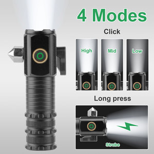 <span class=keywords><strong>Torcia</strong></span> LED Multifunzione per Emergenze Auto con Rompivetro, Tagliacinture, Base Magnetica, Ricaricabile USB, <span class=keywords><strong>Torcia</strong></span> <span class=keywords><strong>Tattica</strong></span> - Product Image 5