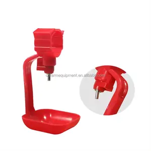 Poultry Feeder Drinker Cups Plastic Drinking Broiler Water Nipple Hanging Chicken Drip Cup Nipple Drinkers For Chickens