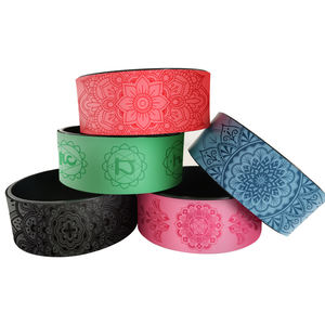 Rueda de Yoga de PU para Espalda, Rodillo de Yoga para Masaje Muscular, Estiramiento de Espalda y Alivio del Dolor - Product Image 1