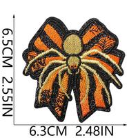 En gros, assortiment de patchs brodés et appliques thermocollantes d'Halloween sur le thème de la fantôme, du nœud, de la tête de mort et de la crème glacée pour vêtements, chapeaux, sacs et projets DIY de fêtes
