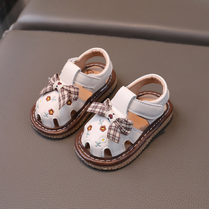 Sandalias de bebé de estilo princesa para niñas, venta al por mayor, calzado bonito rosa para niños, moda, nuevo diseño, lazo, zapatos de verano para niños - Product Image 2