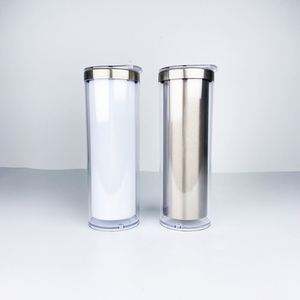Gobelet isotherme 20oz effet boule à neige, vierge pour sublimation, à paillettes, personnalisable, pour usage quotidien et extérieur - Product Image 3