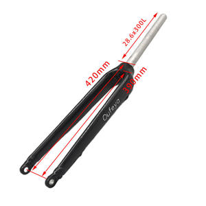 Fourche en alliage d'aluminium 700c Road 20 24 26 27.5 29 pouces gros pneu E fourche de vélo pour vélo <span class=keywords><strong>Gravle</strong></span> - Product Image 5