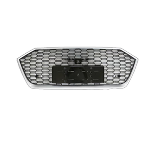 Calandre de pare-chocs avant en nid d'abeille de style RS7 noir et argent pour Audi A7 S7 C8 2019-2025 - Product Image 3