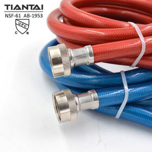 NSF-61 CUPC bebas timbal peralatan cuci jalur pasokan Inlet SS304 90 derajat selang alat cucian dengan dilapisi <span class=keywords><strong>PVC</strong></span> - Product Image 5