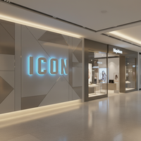 Enseigne lumineuse LED personnalisée, lettres rétroéclairées LED, panneaux LED pour entreprises, enseigne lumineuse LED pour intérieur/extérieur, lettres en relief