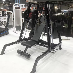 Macchina per pressa pettorale e spalle SK Fitness a carico libero, <span class=keywords><strong>in</strong></span> acciaio di grado commerciale, attrezzatura per allenamento della forza - Product Image 2