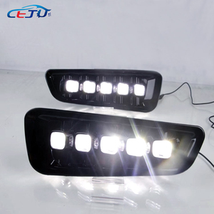 2Pcs DRL LED Daytime Running Lights Avec Clignotant Jaune Phare Antibrouillard Pour <span class=keywords><strong>Ford</strong></span> <span class=keywords><strong>Raptor</strong></span> SVT F150 2016 2017 2018 2019 2020 - Product Image 4