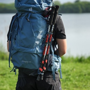 MBC Outdoor Trekking Poles Carbon Fiber Ultralight Telescopic Hiking Sticks Three Section Climbing Trekking Cane External <b>Lock</b> - Product Image 3